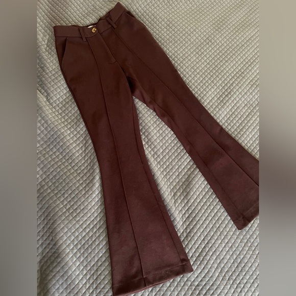 Urban Outfitters Flared Brown Trousers - Picture 3 of 3